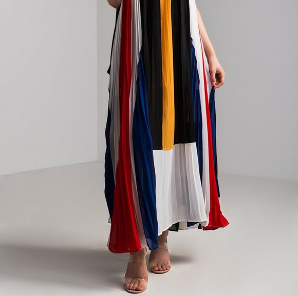 AKIRA Pursuit of Happiness Striped Maxi Dress - Picture 2 of 8